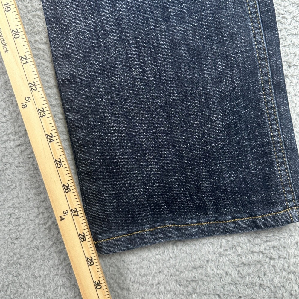 Wrangler Retro Slim Boot Jeans Mens 34x30 Dark Blue Denim Stretch Western Cowboy - Picture 8 of 10